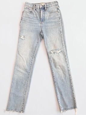 Madewell The Perfect Vintage Jean Light Wash Distressed Women's Size 23